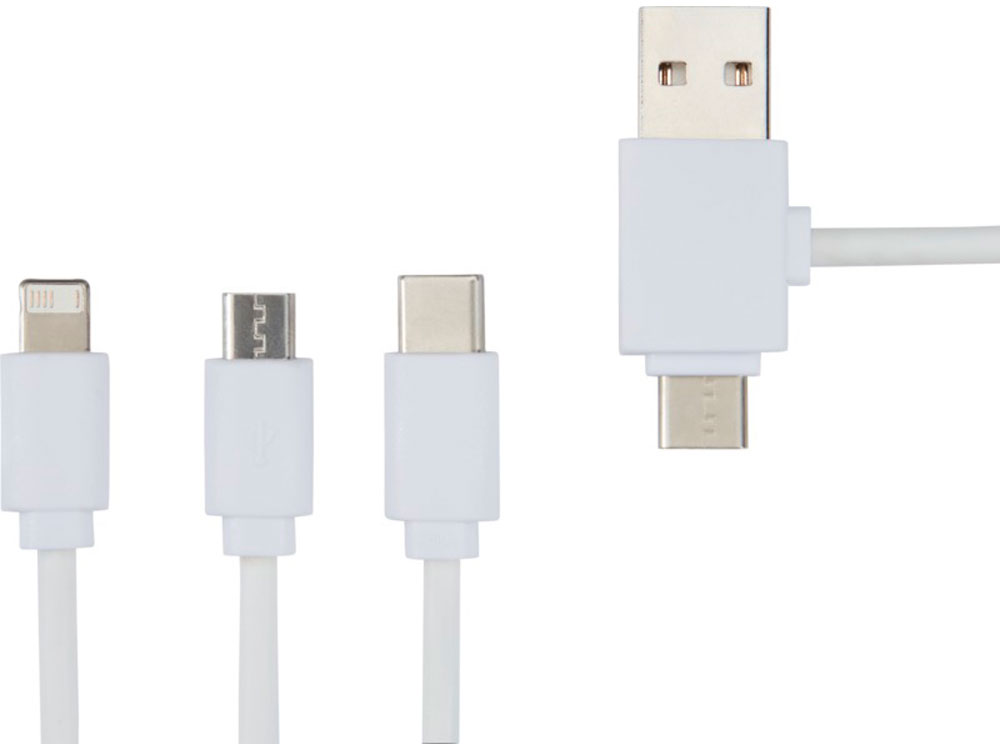 Зарядный кабель 5-в-1 с противобактериальной присадкой Pure-4