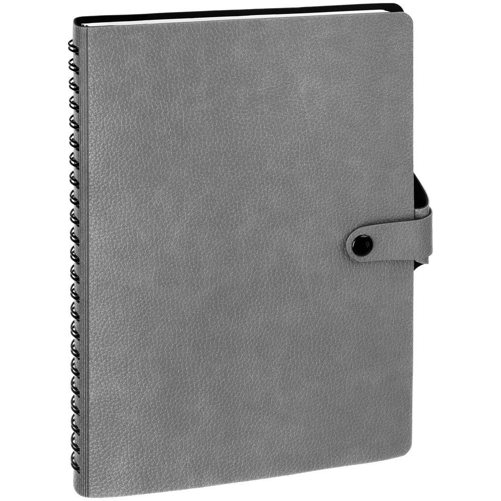 Ежедневник Strep Front на заказ, недатированный, серый-3