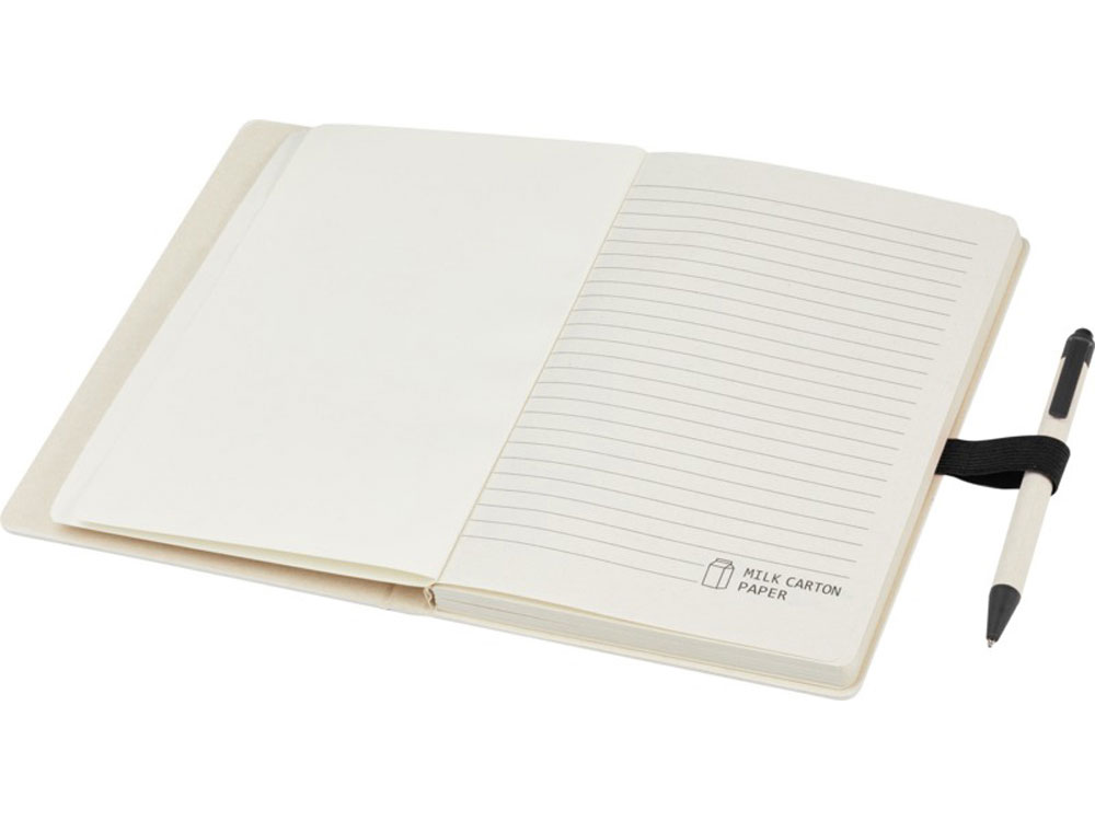 Блокнот размером A5 и шариковая ручка Dairy Dream, черный-3