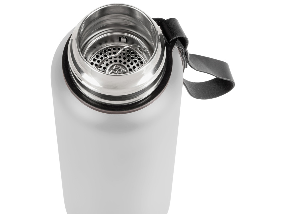 Вакуумный термос Story, тубус, средне-серый-5