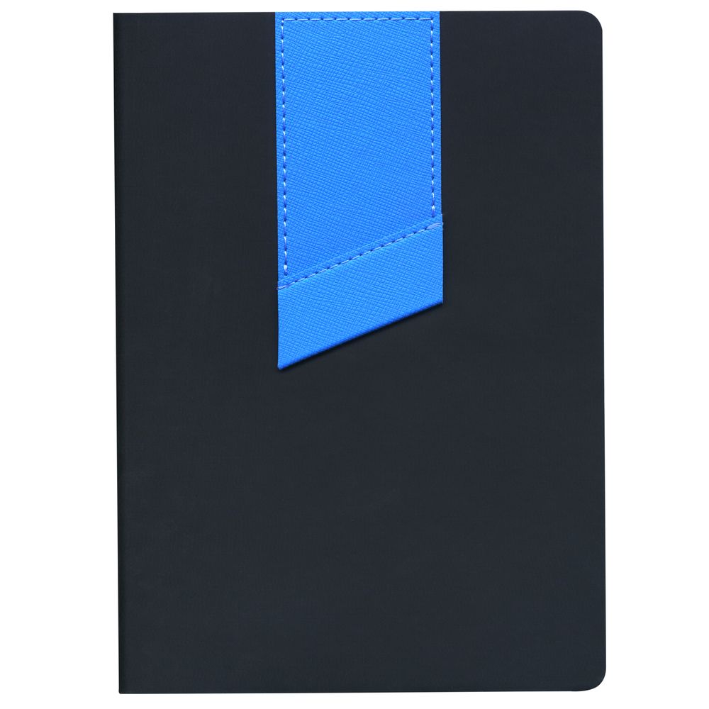 Ежедневник Bookmark, недатированный, черный с голубым-1