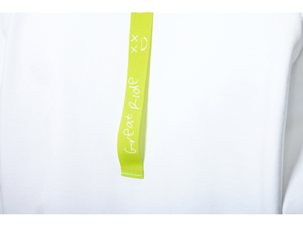 Свитшот оверсайз с рукавом реглан Belgrade, унисекс, белый, ДТФ текстиль-6