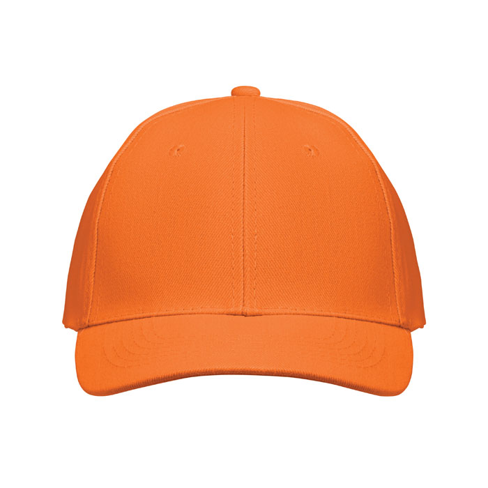 6 panel baseball cap, оранжевый-4