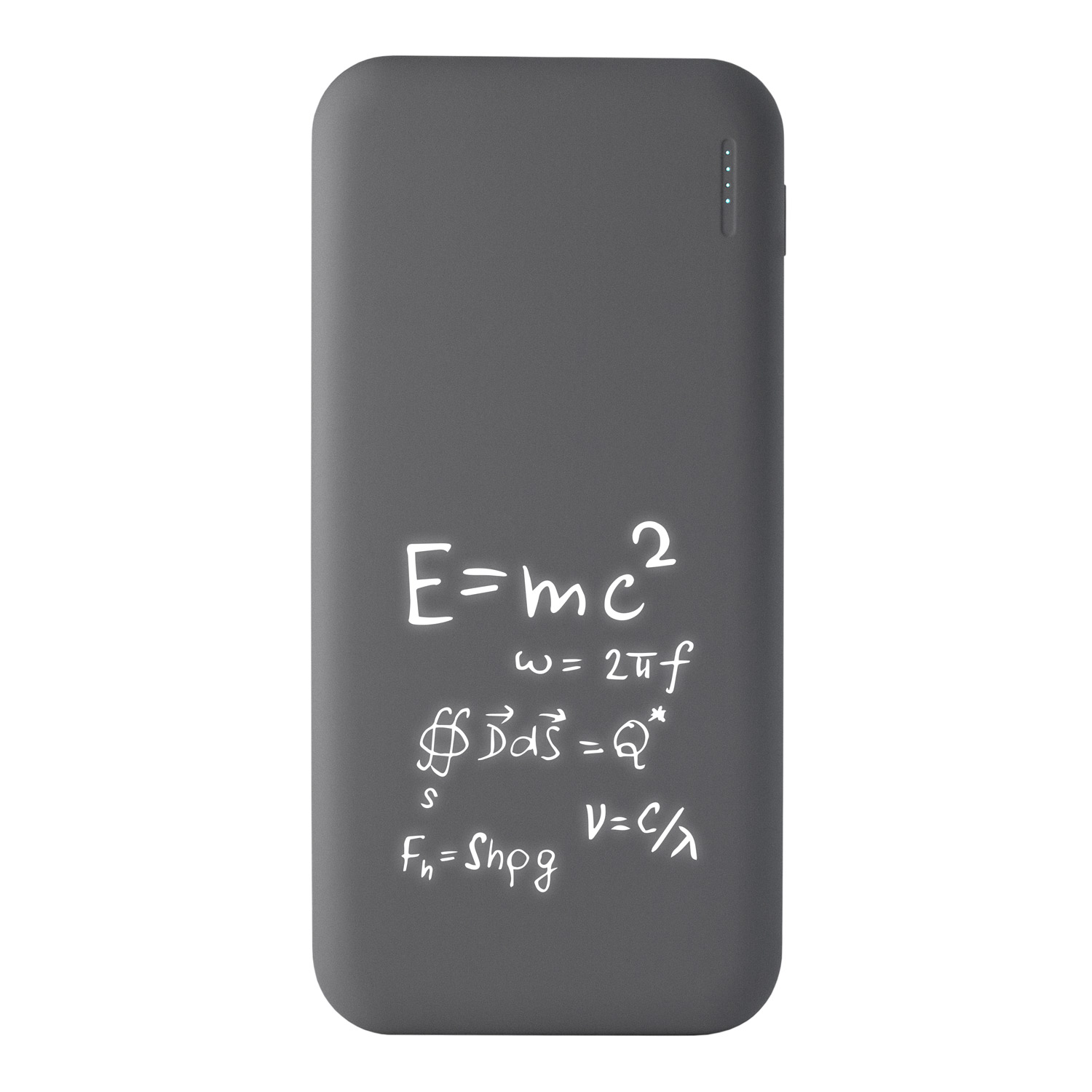 Внешний аккумулятор с подсветкой Люче (Luce) 10000 mAh, серый-6