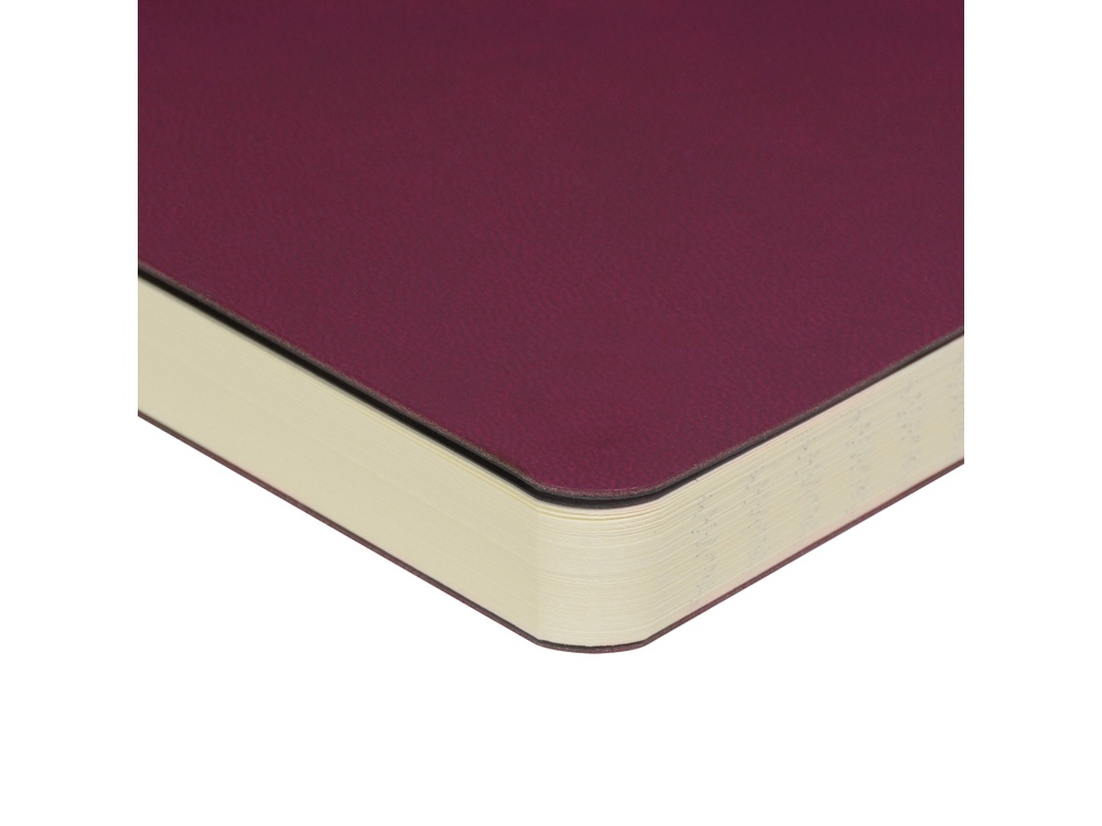 Ежедневник А5 недатированный Megapolis Velvet Flex, бордовый-2