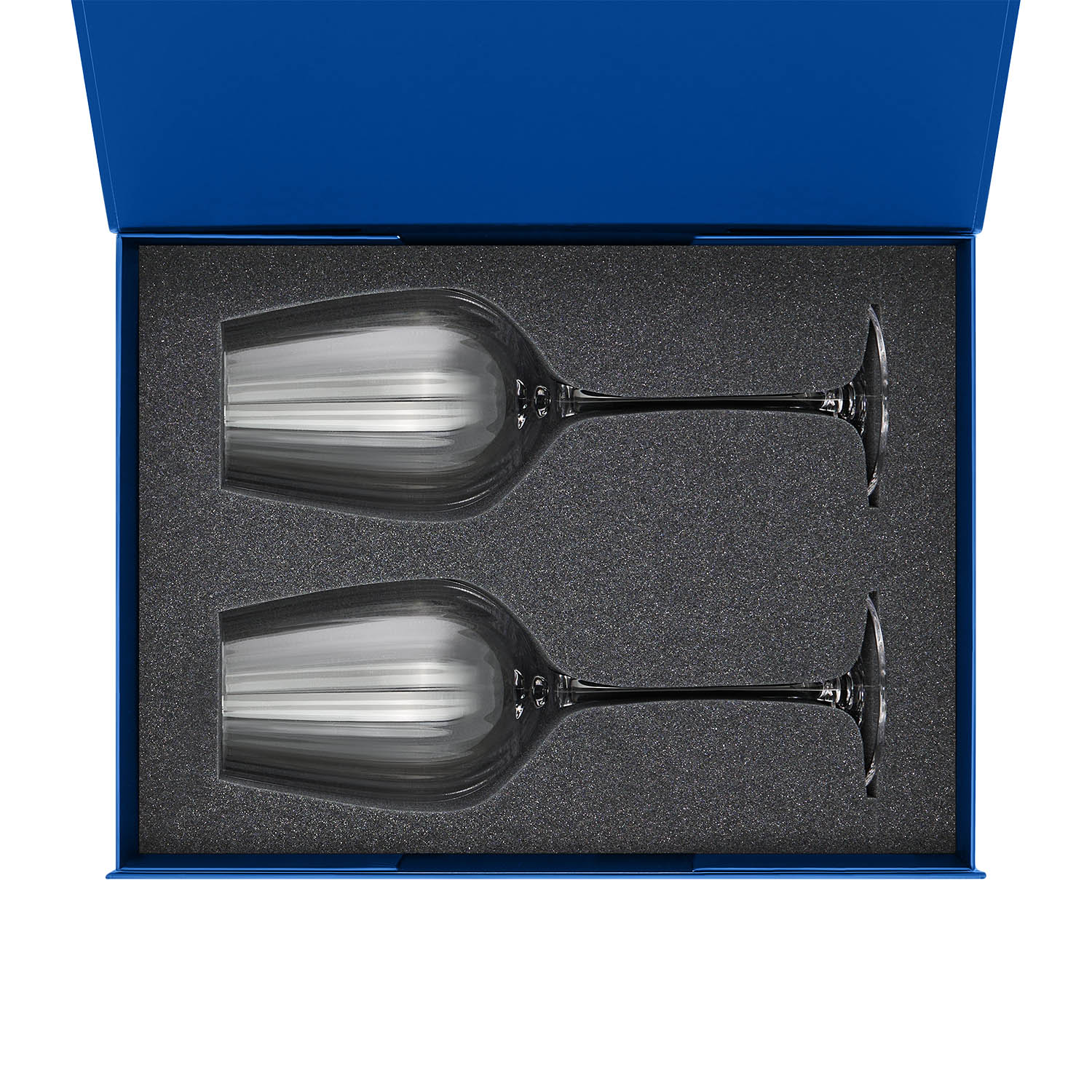 Подарочный набор 2 бокала для вина Бланш (Blanche) в синей коробке-1