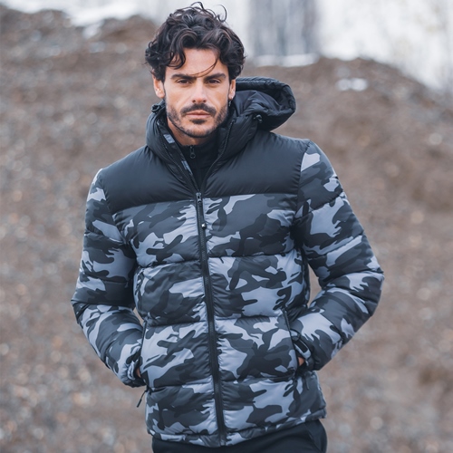 Куртка SIBERIA нейлон 40, био-пух 530, ярко-синий, черный-8