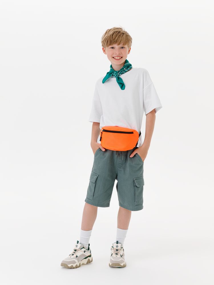 Детская поясная сумка Sonrisa, оранжевая-3