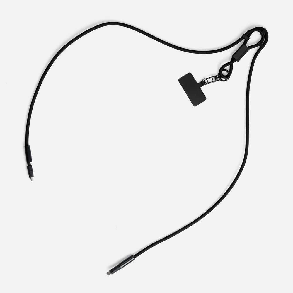 Кабель-ланьярд energyFlex Power Delivery 60 Вт, черный-1