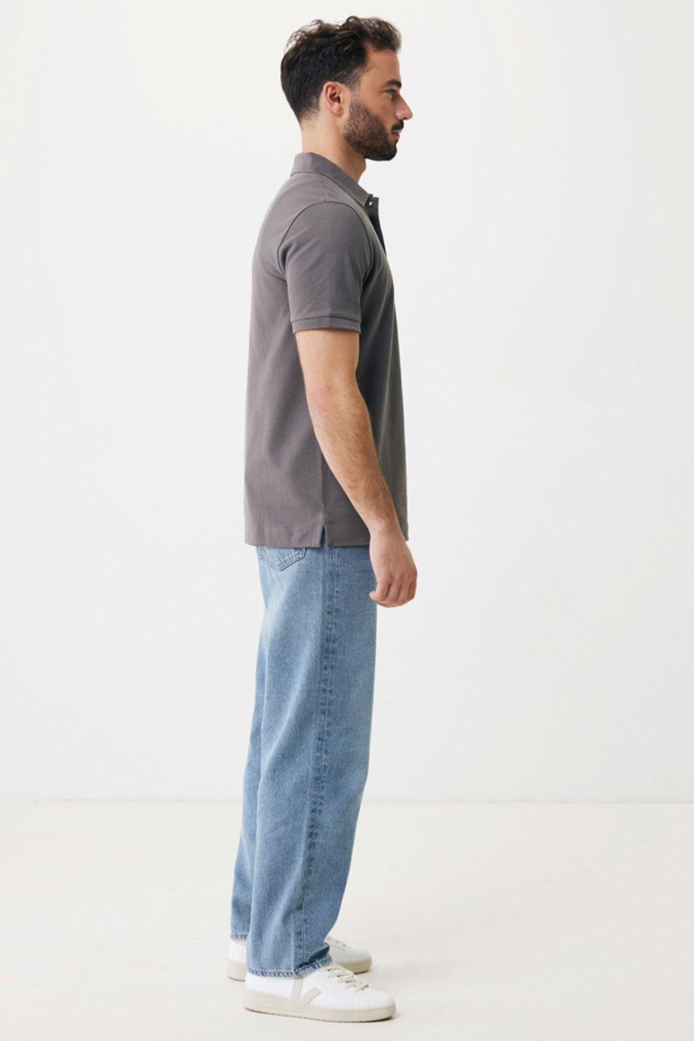 Рубашка поло Iqoniq Yosemite из переработанного хлопка-пике, унисекс, 220 г/м²-11