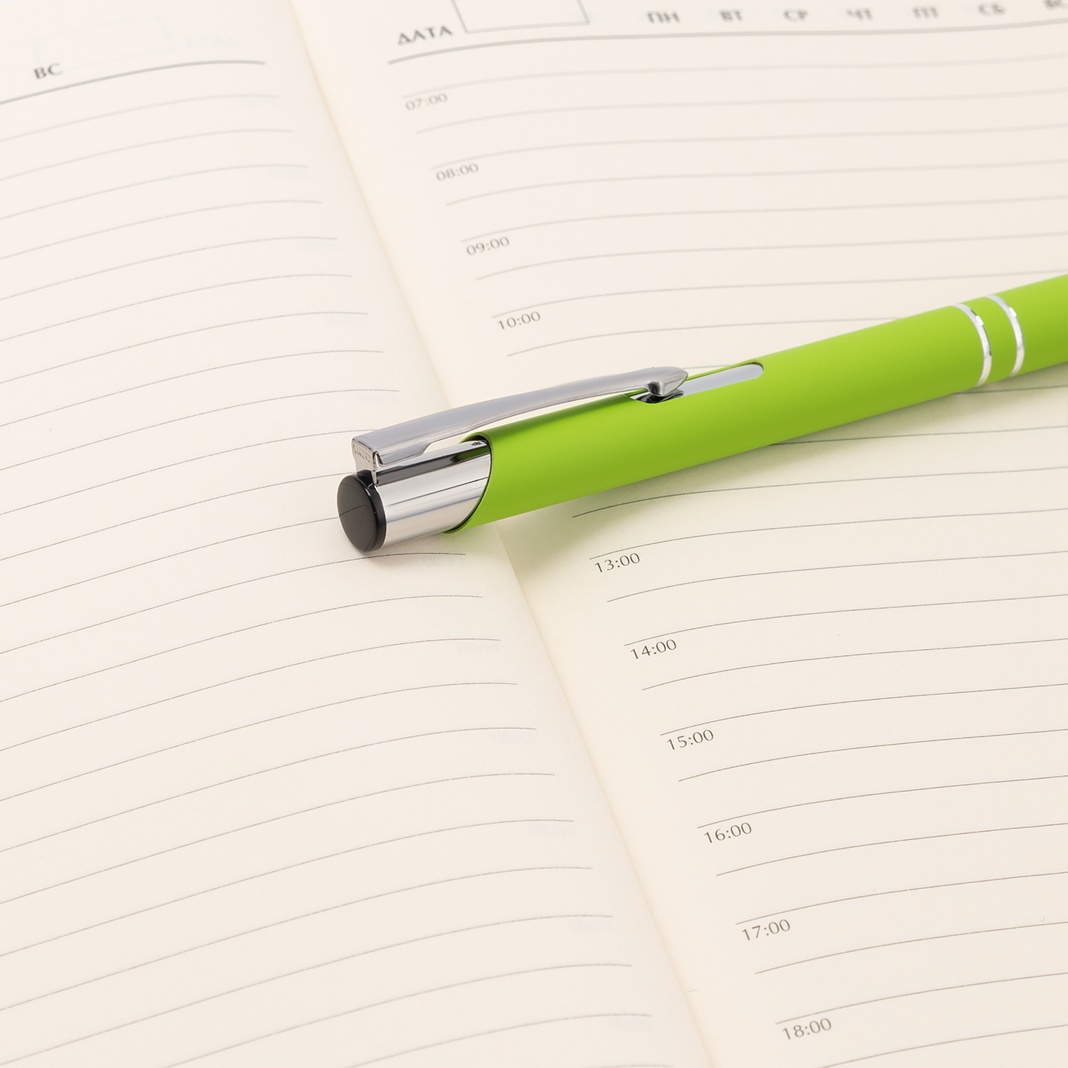 Шариковая ручка Альфа (Alpha), салатовая-5