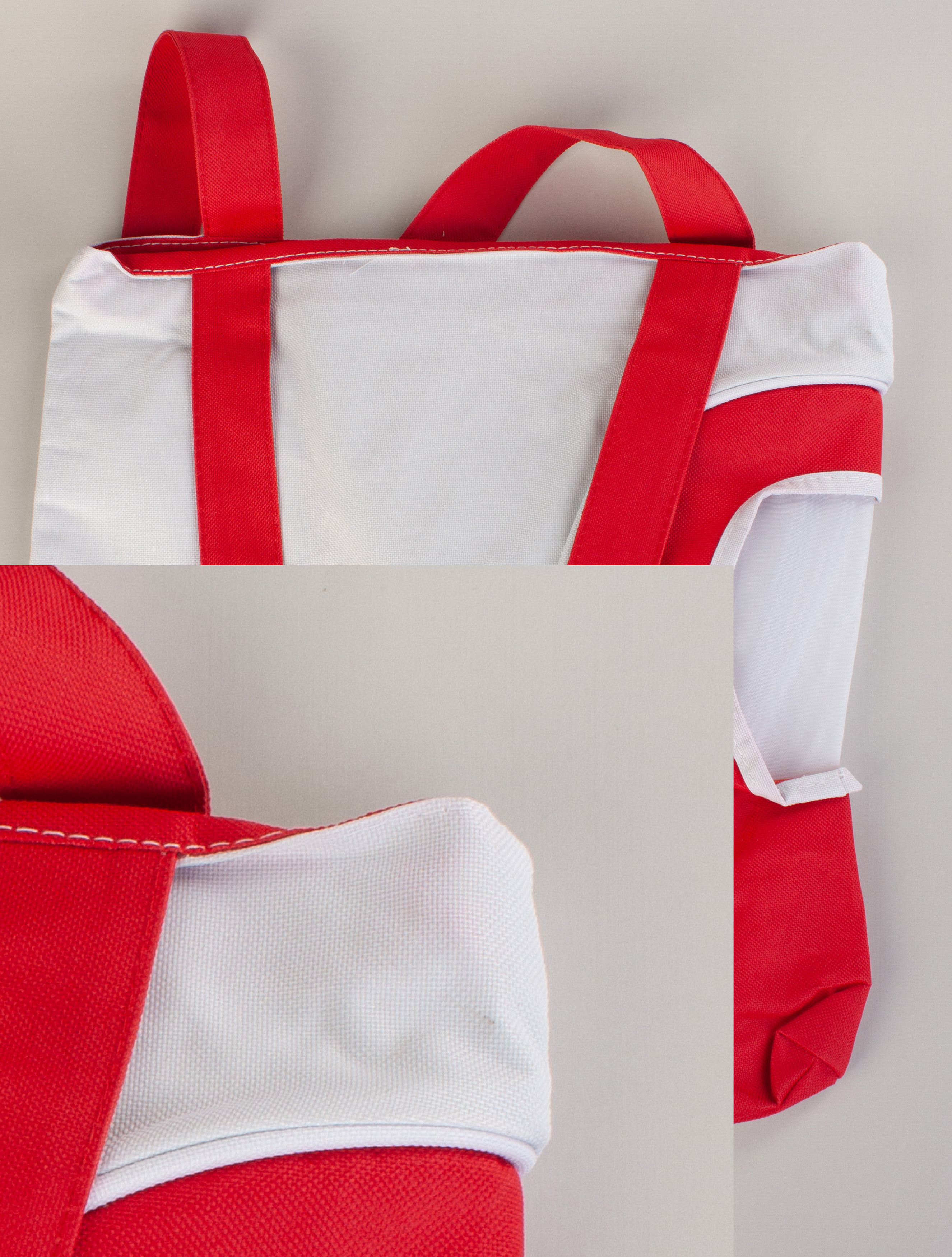 Сумка пляжная "Карибские острова", красная/белая#-3