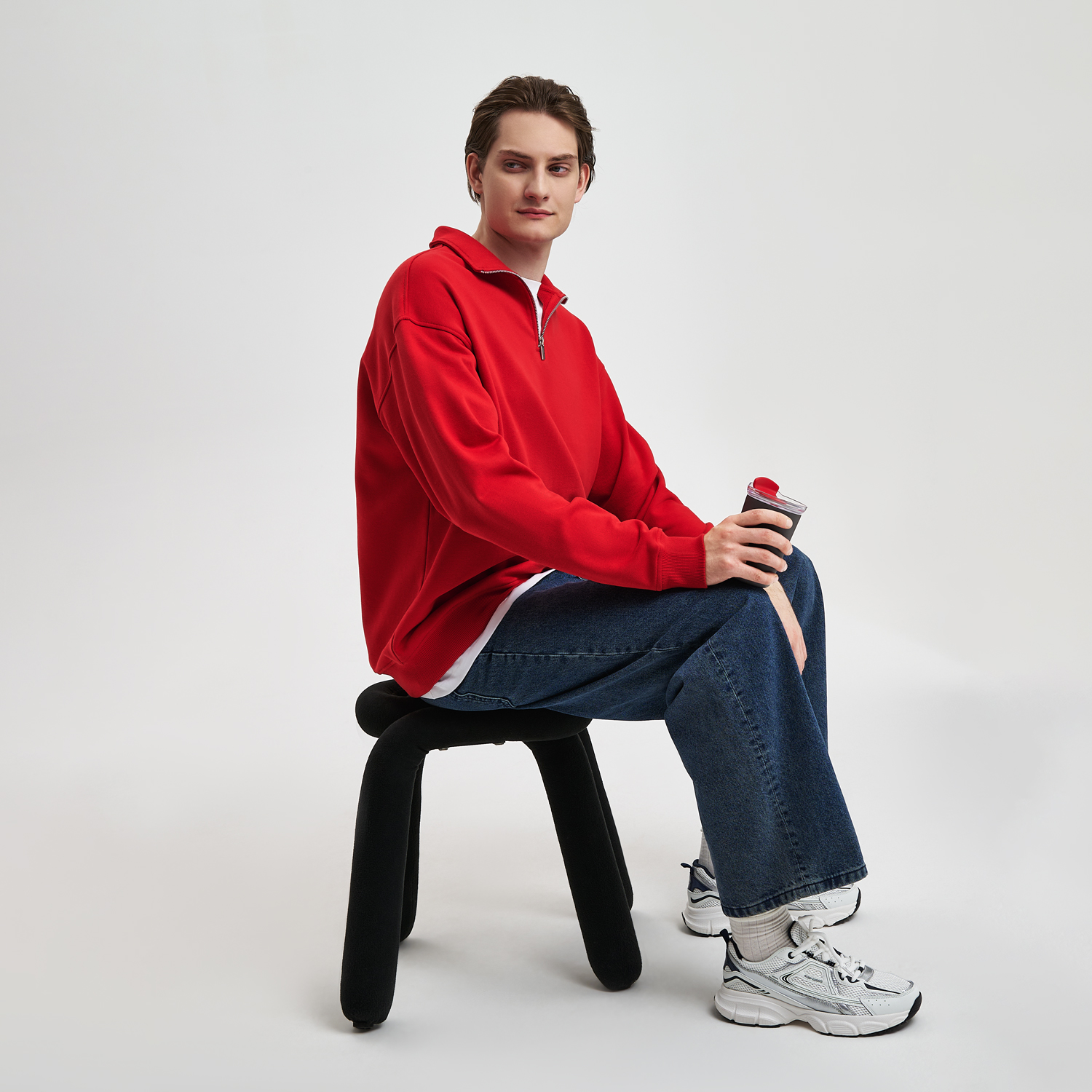 Термокружка вакуумная Страда (Strada), серая-10