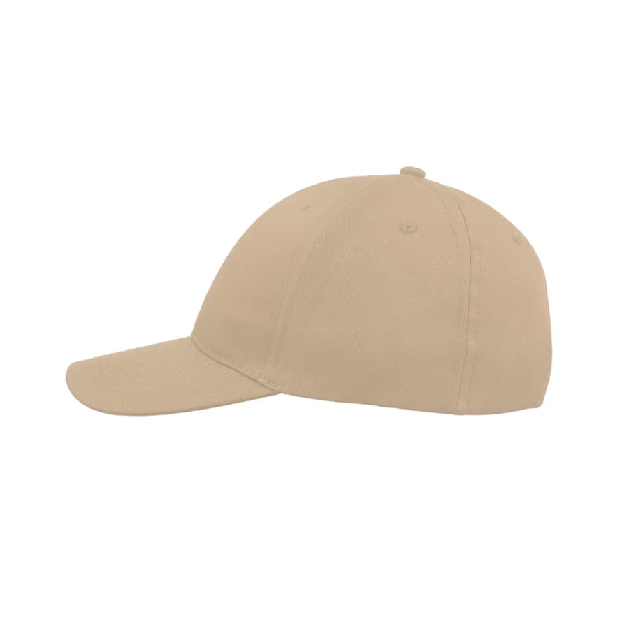 Бейсболка START SIX, 6 клиньев, застежка на липучке, бежевый-3