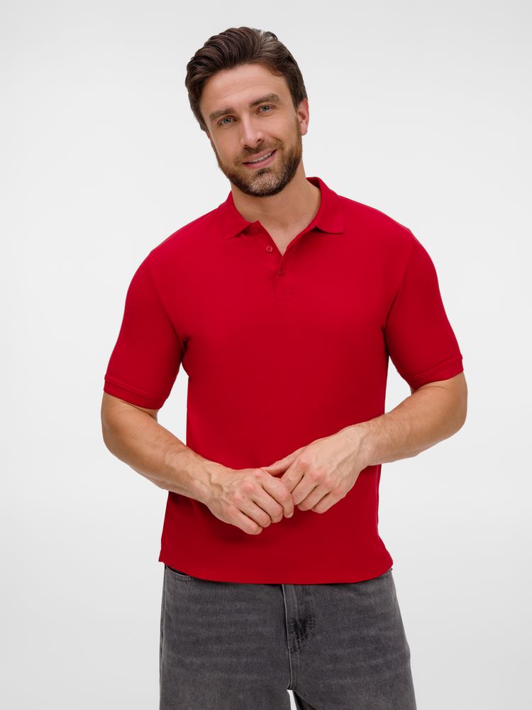 Рубашка поло унисекс Upswing, красная-1