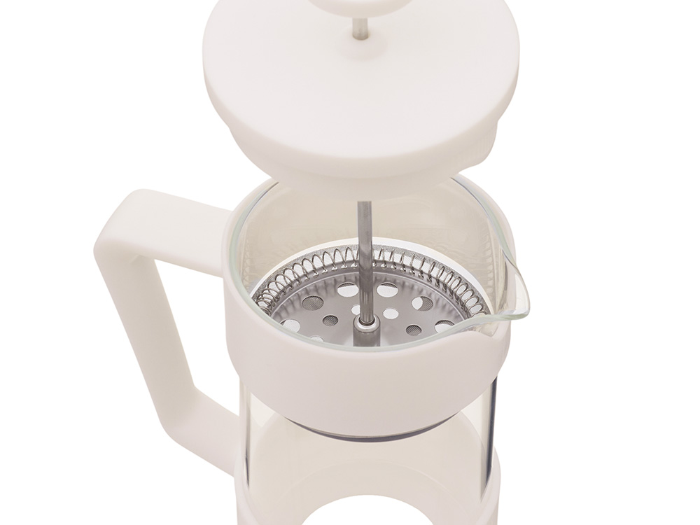 Пластиковый френч-пресс Intense, 600мл, белый-6