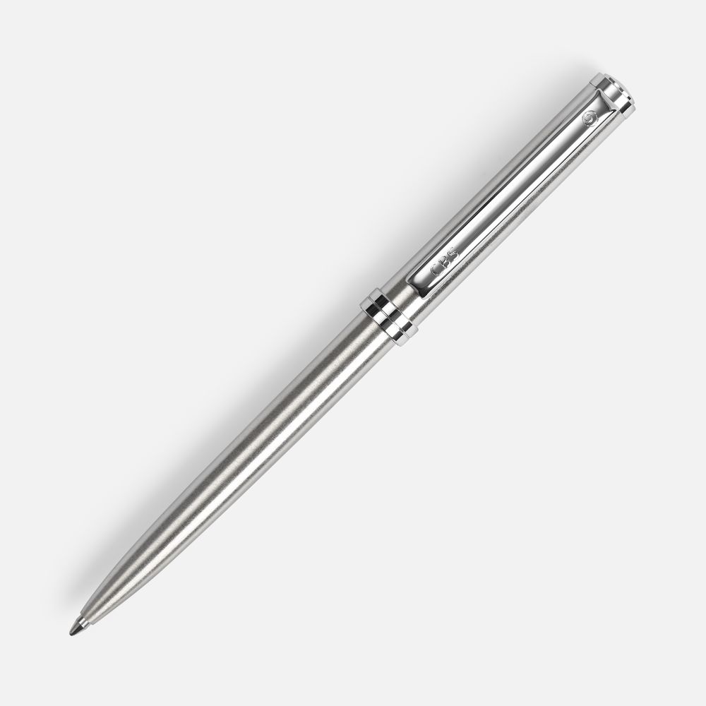 Ручка шариковая Delgado, серебристая-1