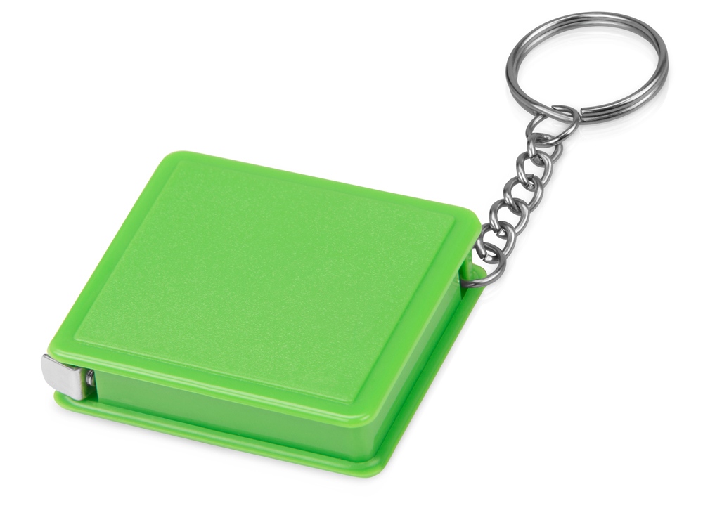 Брелок-рулетка, 1 м., зеленое яблоко-0