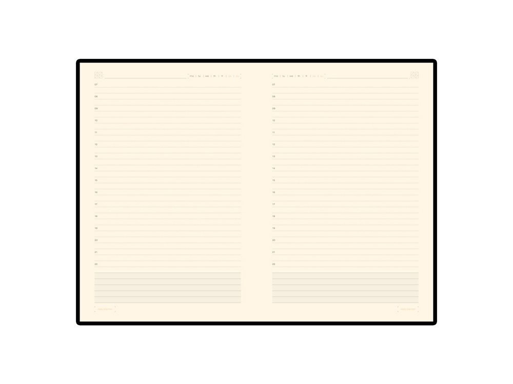 Ежедневник недатированный  А5 PRIMAVERA оранжевый-1