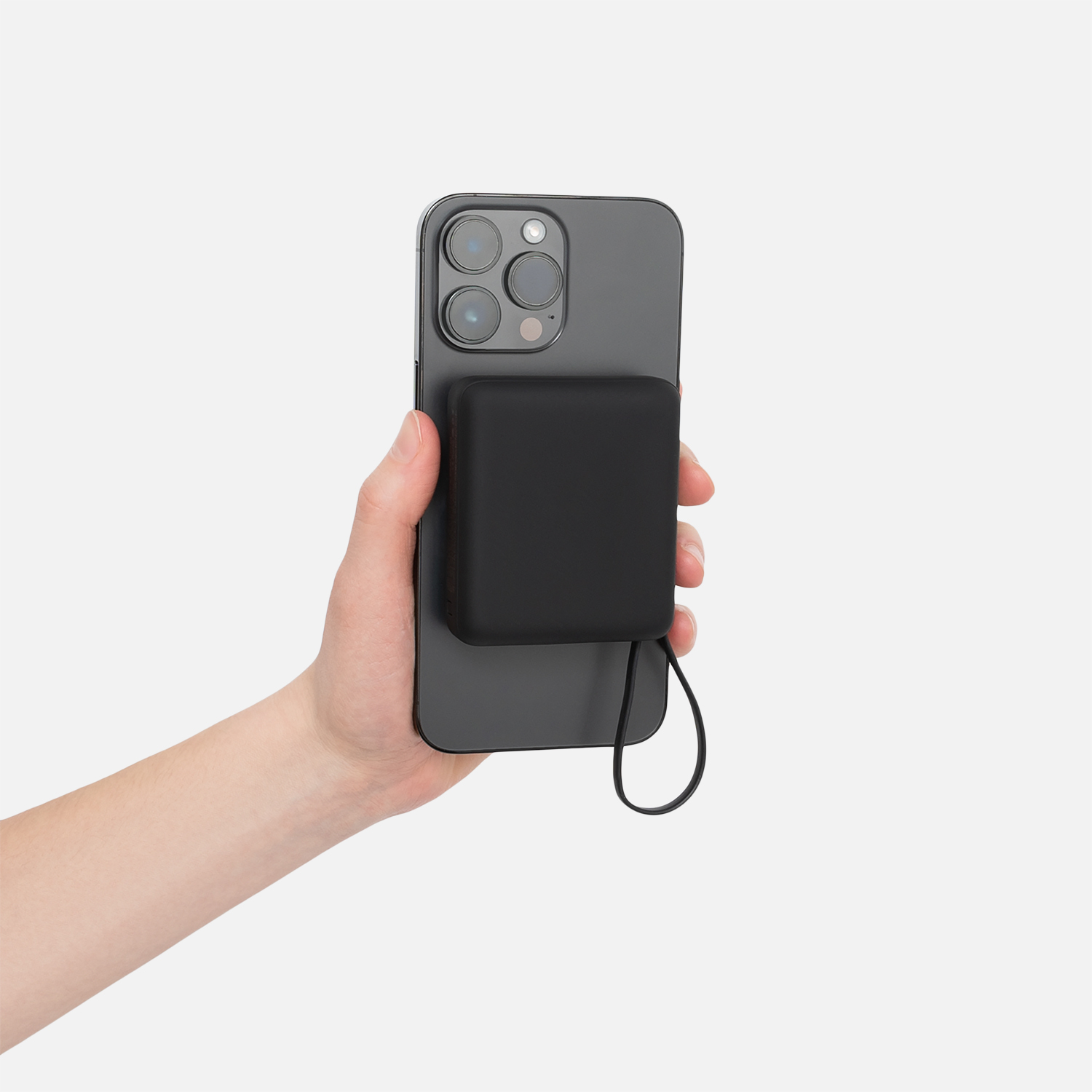 Внешний аккумулятор с подсветкой Ritter PD 10000mAh с функцией беспроводной зарядки 15W, черный-9