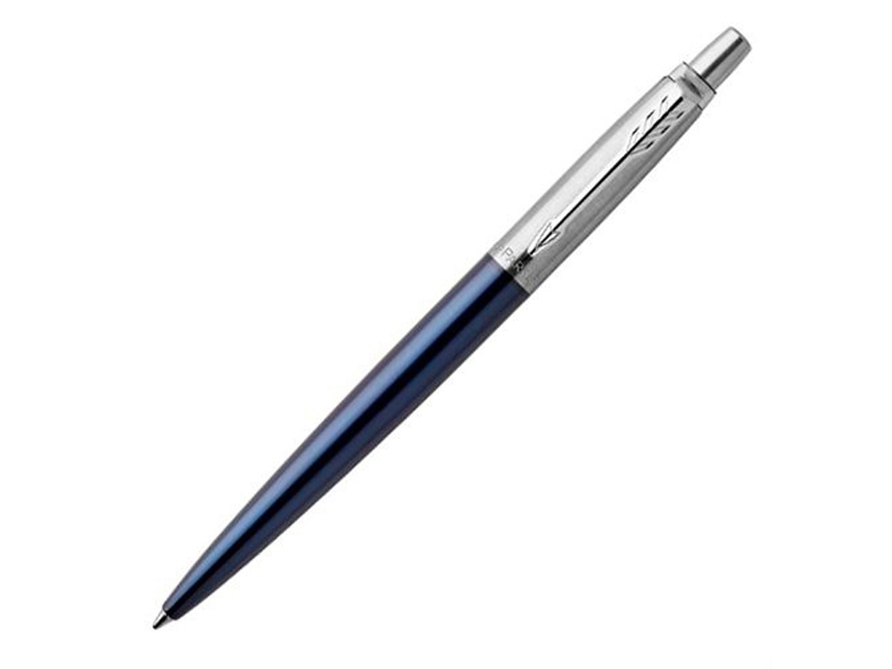 Шариковая ручка Parker Jotter Essential, Royal Blue CT, стержень: M, цвет чернил : blue или black-0