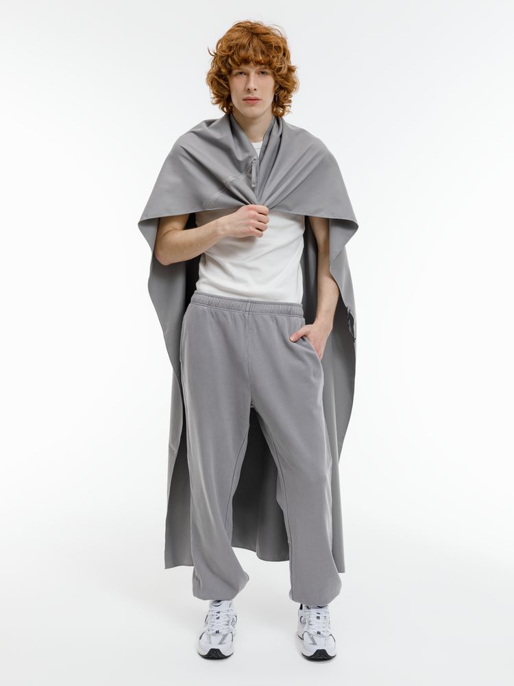 Полотенце спортивное Hard Work, серое-3