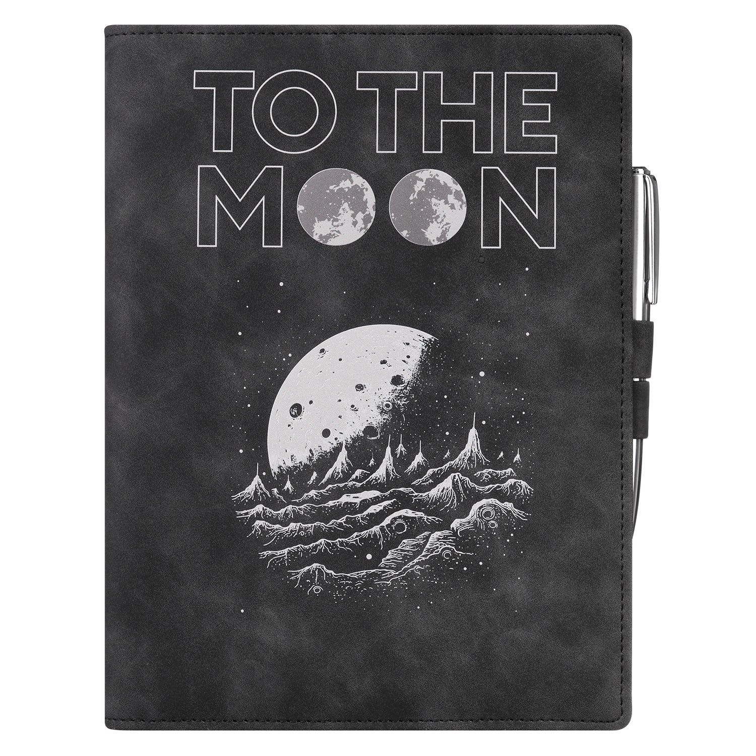 Ежедневник-портфолио Клип (Clip NEO) недатированный в подарочной коробке, черный (в комплекте ручка Tesoro серебро)-14