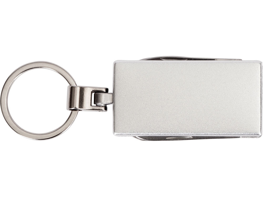 Мультитул-брелок 5-в-1 Badge, серебристый-5