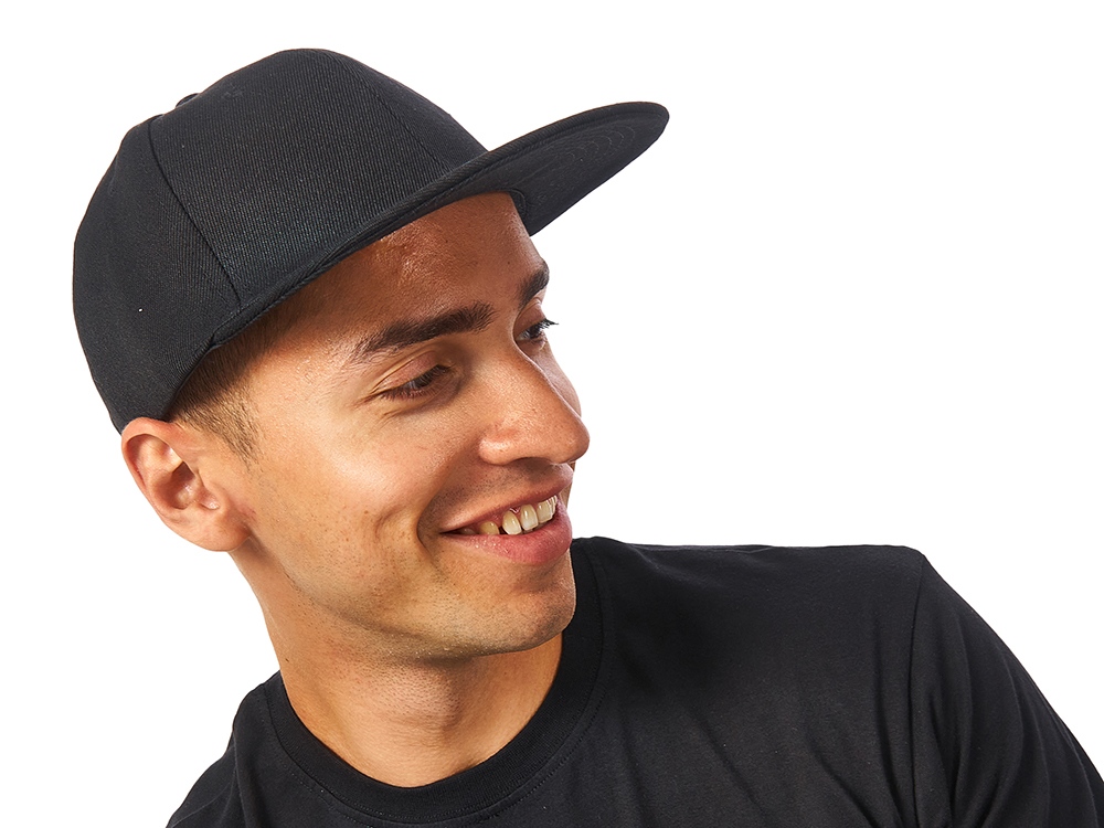 Бейсболка с прямым козырьком Los Angeles 2.0, черный-1