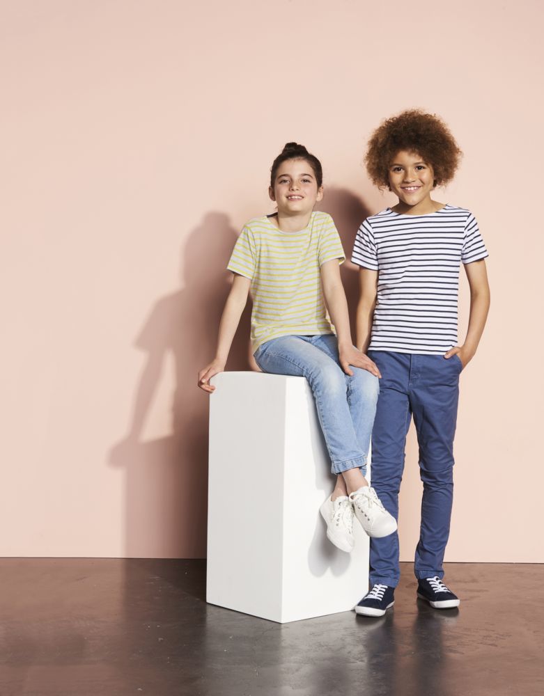 Футболка детская Miles Kids серый с желтым-3