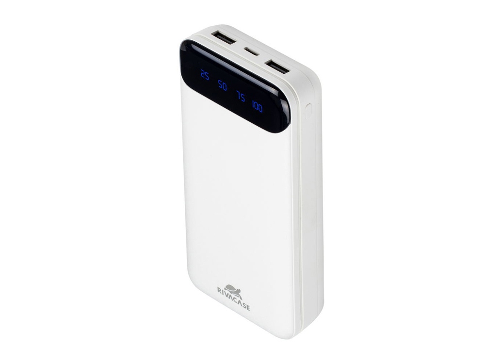 RIVACASE VA2280 (20000mAh) с дисплеем, белый, внешний аккумулятор /24-1