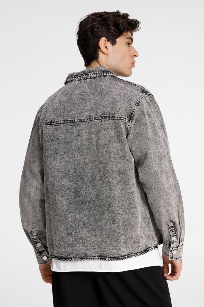 Куртка джинсовая O3, серая-2