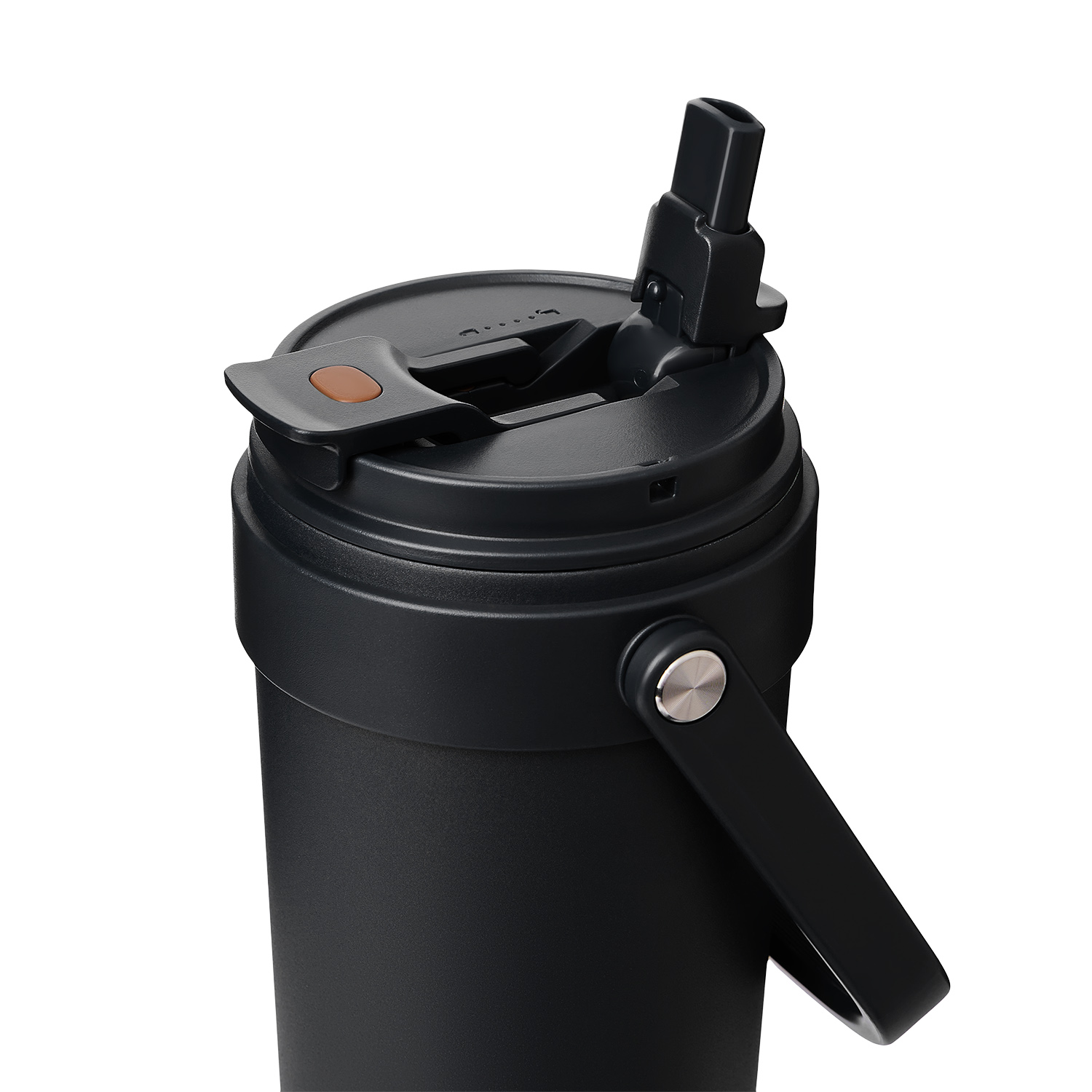 Термокружка вакуумная Соло (Solo), черная-5