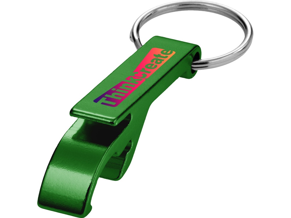 Брелок-открывалка Tao из переработанного алюминия - Зеленый-4