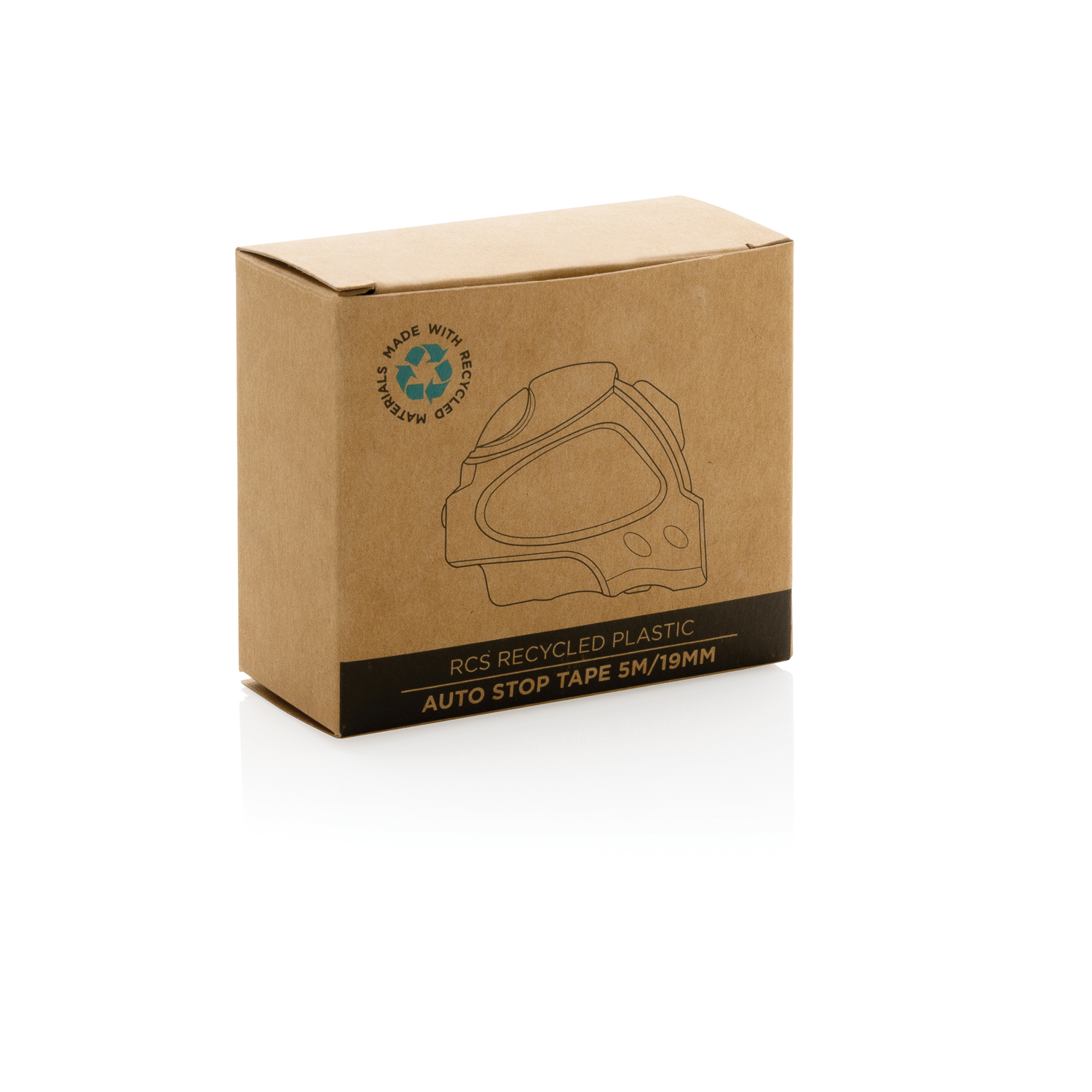 Рулетка Auto Stop из переработанного пластика RCS, 5м/19 мм-7