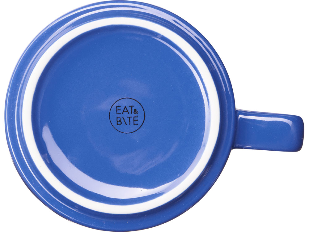 Набор чашка с бамбуковым блюдцем Sheffield, синий-2