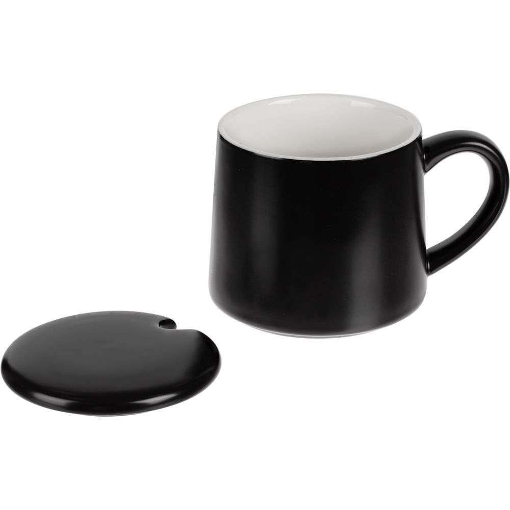 Кружка с подогревом и беспроводной зарядкой dualBase ver. 2.0 Matt, черная-3