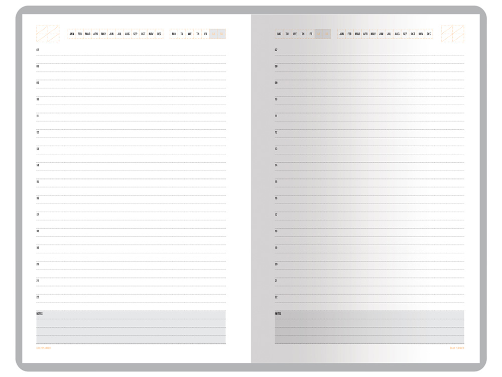 Ежедневник А5 недатированный Mercury, красный-8