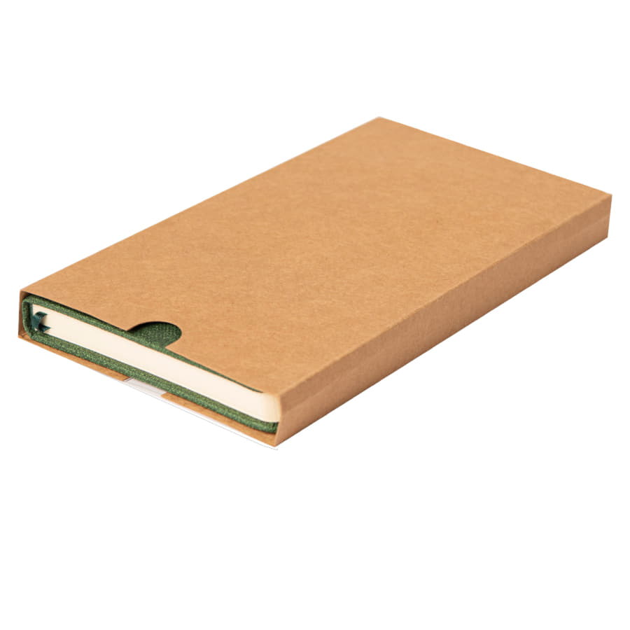 Ежедневник недатированный Linnie, формат А5, в линейку, зеленый-7