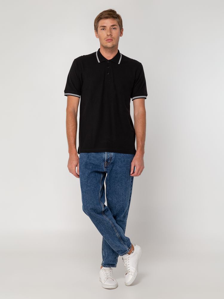 Рубашка поло Virma Stripes, черная-5