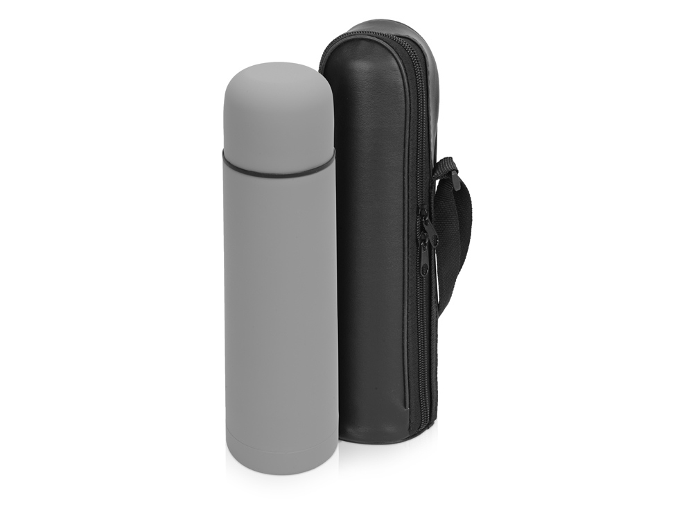 Термос Ямал Soft Touch с чехлом, 500мл, серый-0
