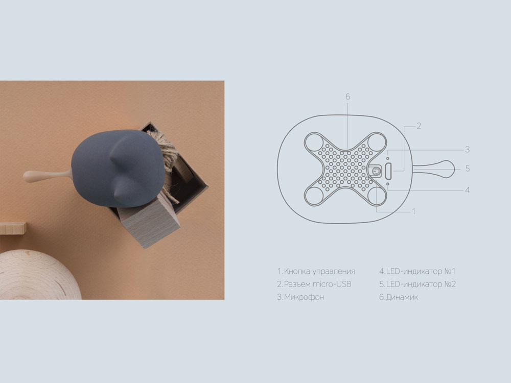 Портативная акустика Rombica Mysound Tito 2C, темно-серый-9