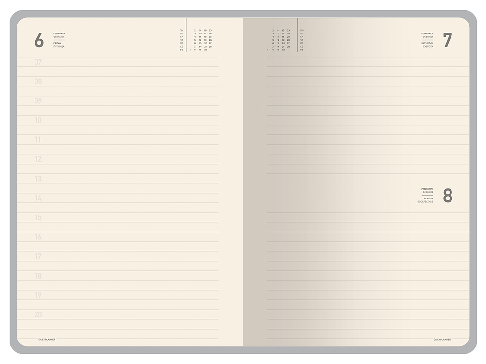 Ежедневник А5 датированный Megapolis Color 2026, красный-7