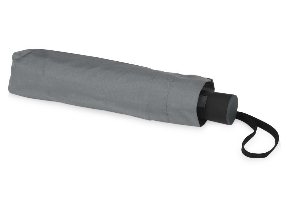 Зонт складной Irvine, полуавтоматический, 3 сложения, с чехлом, серый-4