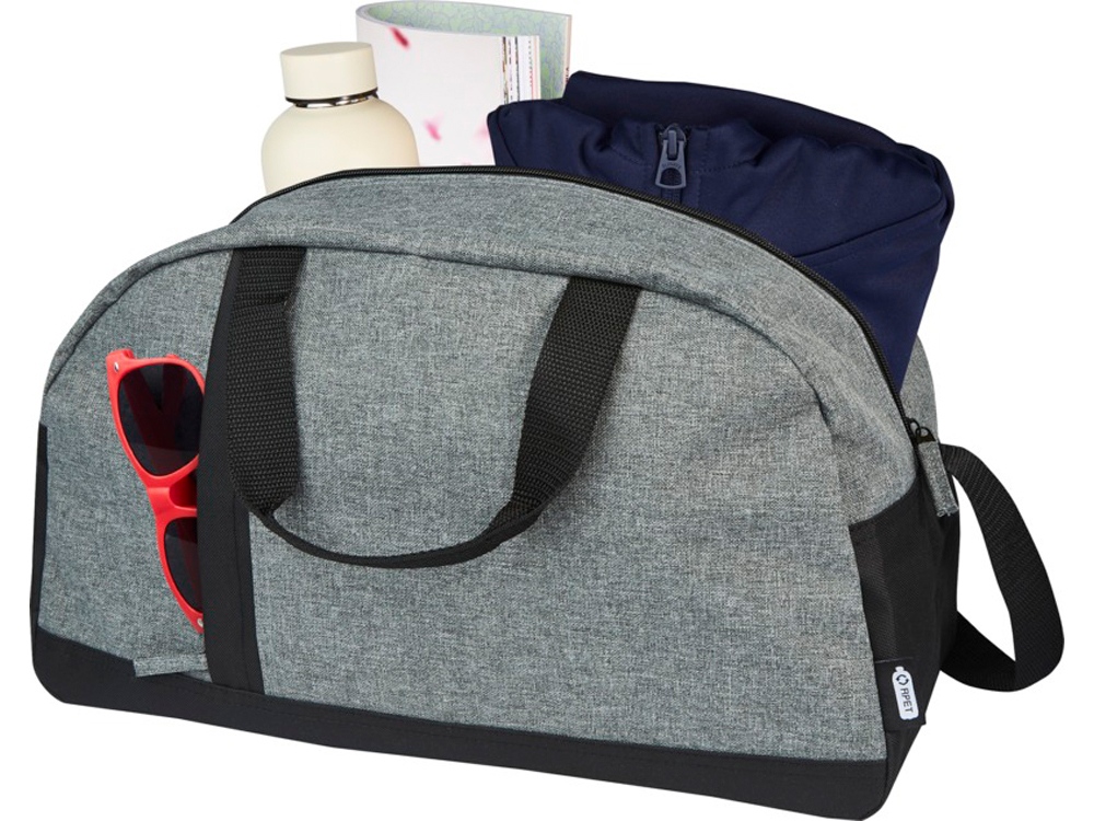 Двухцветная спортивная сумка Reclaim объемом 21 л, изготовленная из переработанных материалов по стандарту GRS, серый яркий-3