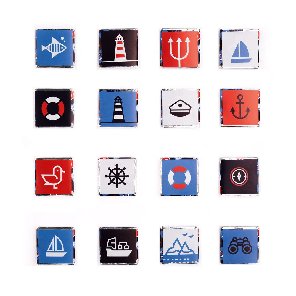 Набор с горьким шоколадом Industry, морская-1