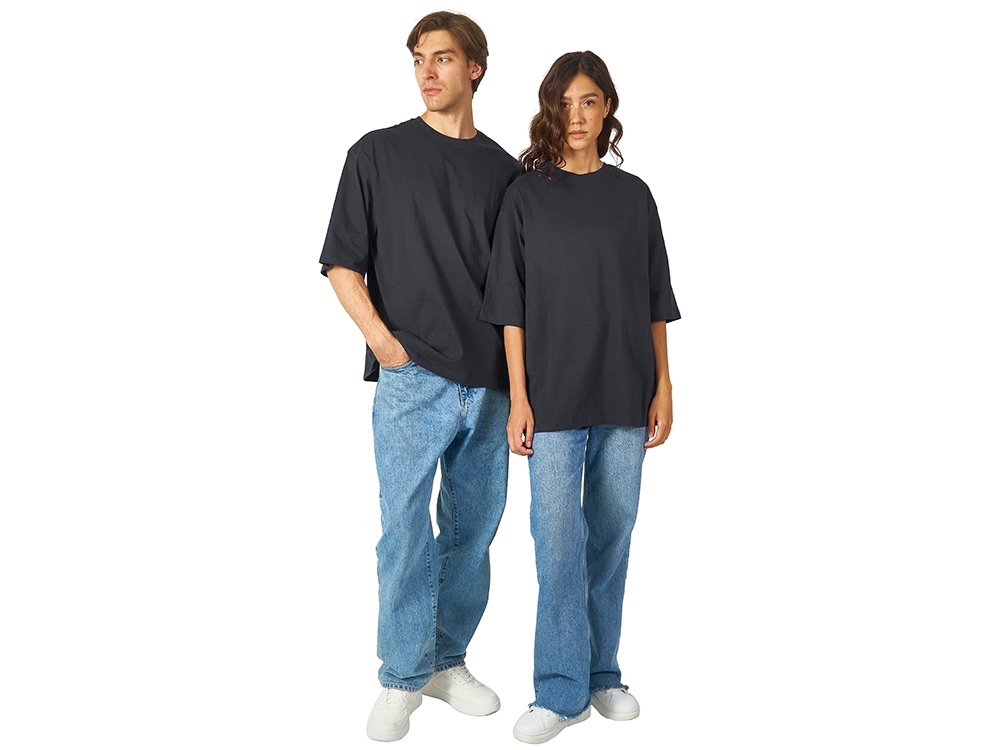 Футболка Berlin к/р оверсайз, 100% хлопок, 180гр, темно-серый-5