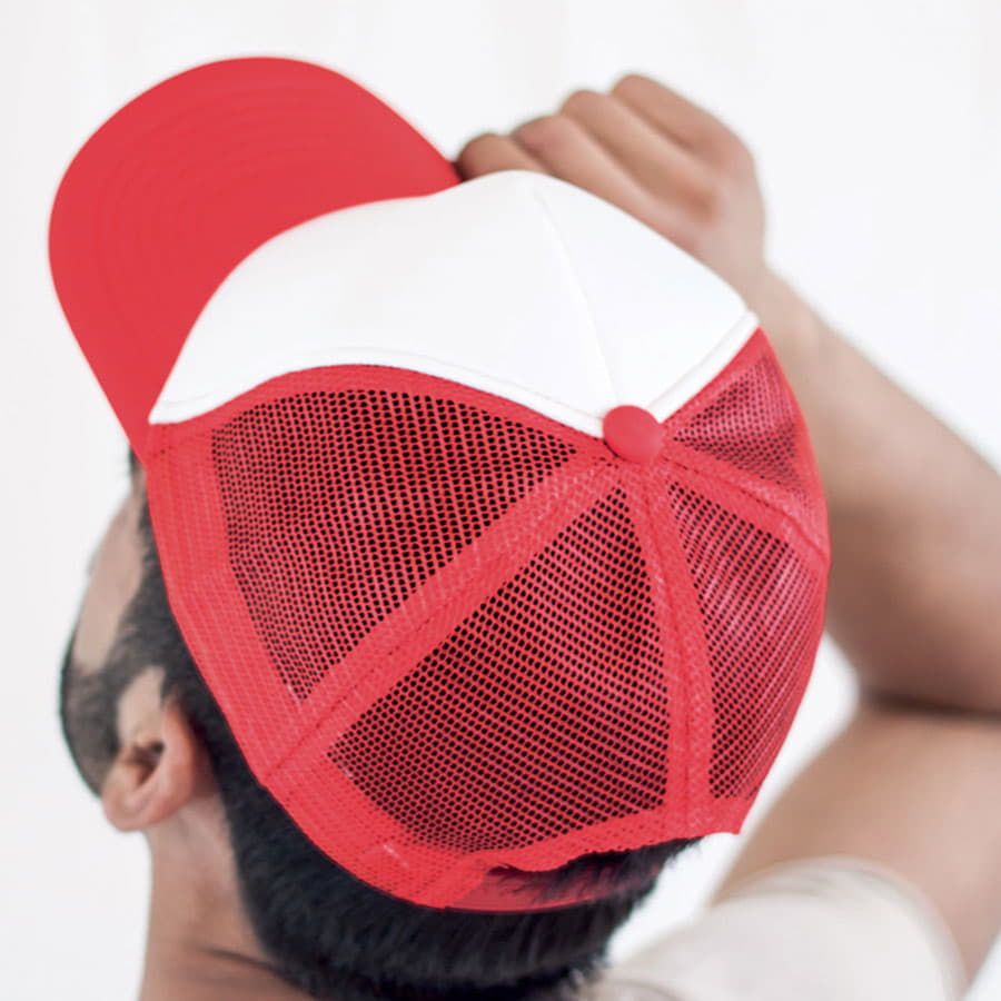 Бейсболка RAPPER, 5 клиньев, пластиковая застежка, неоновый желтый-1