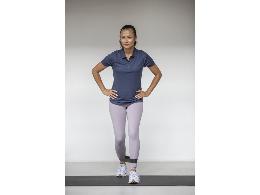 Женская стильная футболка поло с короткими рукавами Deimos, черный-5