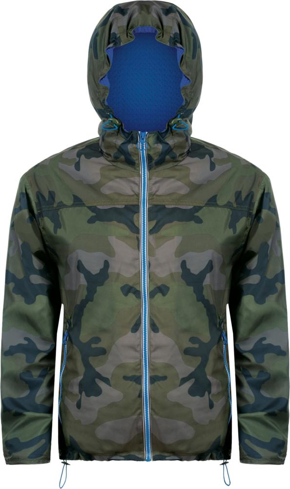 Ветровка Skate, камуфляж с синим-1